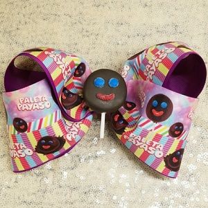 🆕👸🎀 8" Paleta payaso boutique hair bow (moños)